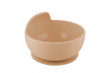 Babies Silicone Suction Bowl Canpol 51/400, Beige