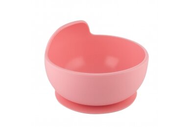 Babies Silicone Suction Bowl Canpol 51/400, Pink Babies Silicone Suction Bowl Canpol 51/400, Pink