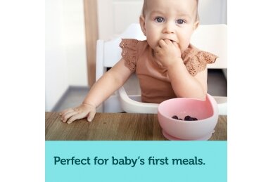 Babies Silicone Suction Bowl Canpol 51/400, Pink 5 Babies Silicone Suction Bowl Canpol 51/400, Pink 5