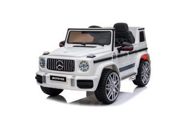 Children's electric car MERCEDES G63 AMG, White Children's electric car MERCEDES G63 AMG, White