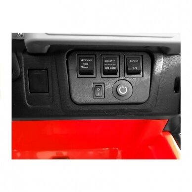 Elektromobilis JEEP HP-12 4WD Red su distanciniu valdymu 5