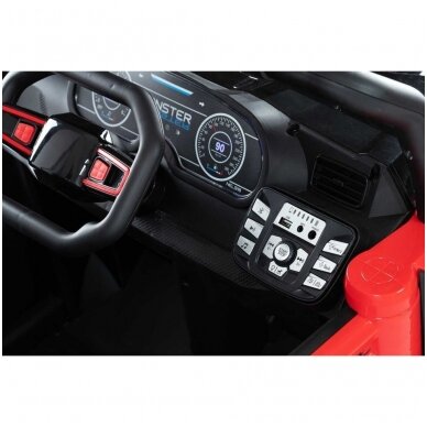 Elektromobilis MONSTER 4WD Red su distanciniu valdymu 7