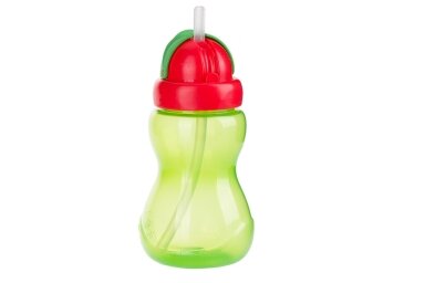 Sport Cup with Filp-top Silicon Straw Canpol 56/109 Green Sport Cup with Filp-top Silicon Straw Canpol 56/109 Green