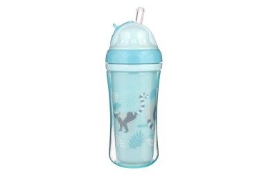 Sport Cup with Silicon Flip Top Straw Canpol LEMUR 74/051 Sport Cup with Silicon Flip Top Straw Canpol LEMUR 74/051