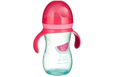 Training Cup Silicon Spout  Canpol SO COOL 57/304 Pink 1