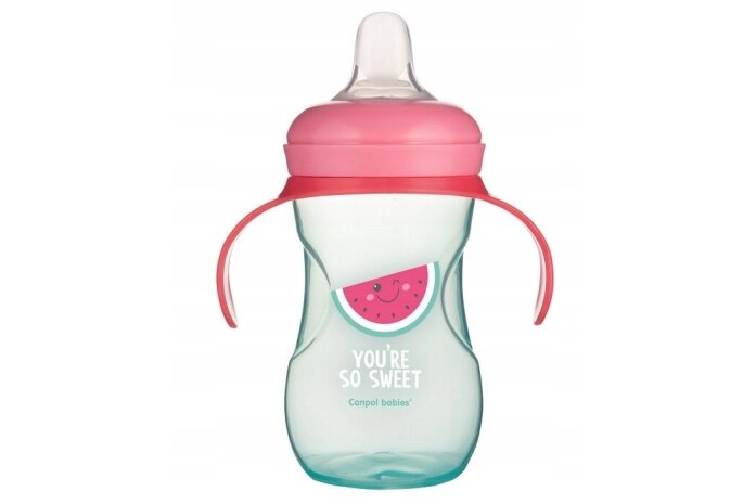 Training Cup Silicon Spout  Canpol SO COOL 57/304 Pink