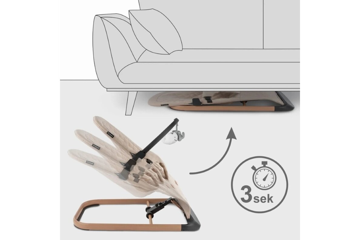 Kidwell LARO rocking chair Beige/Wooden 2