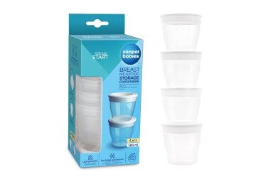 Brest milk Storage Containers Canpol  180 ml, 4 pcs