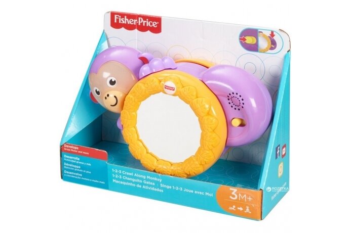 Interactive Toy Fisher Price 1-2-3 CRAWL ALONG MONKEY 5 Interactive Toy Fisher Price 1-2-3 CRAWL ALONG MONKEY 5