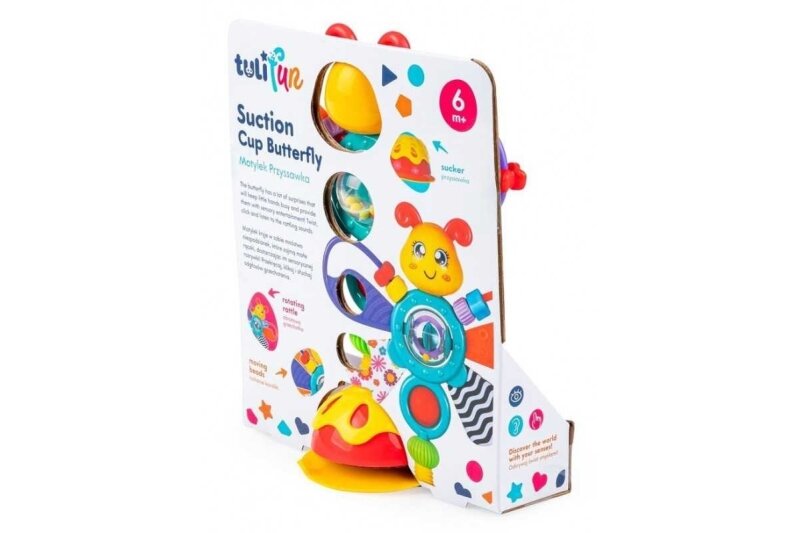 Interactive sensory toy with Suction Cup Tulifun BUTTERFLY 5 Interactive sensory toy with Suction Cup Tulifun BUTTERFLY 5