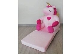 Folding child armchair UNICOM Pink 1