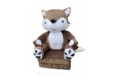 Folding child armchair FOX Brown