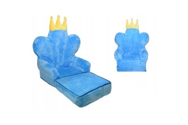 Folding child armchair THRONE Blue