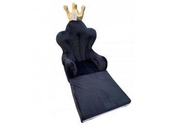 Folding child armchair THRONE Black 1 Folding child armchair THRONE Black 1