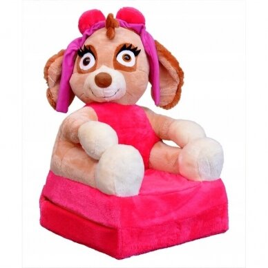 Ištiesiamas vaikiškas fotelis DOG Pink
