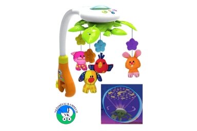 Baby Crib Mobile with Lights and Relaxing Music Winfun 0845 Baby Crib Mobile with Lights and Relaxing Music Winfun 0845