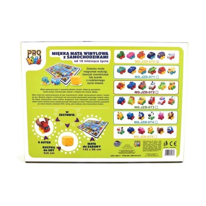 Kilimėlis Lenktynių trasa  + automobiliai Pro Kids JZD-073 2