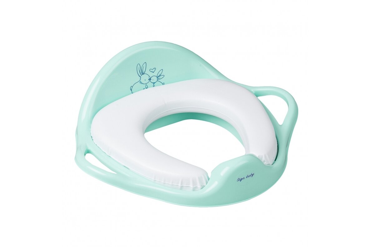 Toilet seat soft pad Tega LITTLE BUNNIES, Mint Toilet seat soft pad Tega LITTLE BUNNIES, Mint