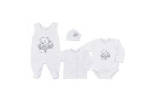 Baby Layette Set Newborn Baby Clothes Koala SLEEPING BEAR 4 parts,50 Baby Layette Set Newborn Baby Clothes Koala SLEEPING BEAR 4 parts,50