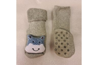 Socks with rubber soles Grey