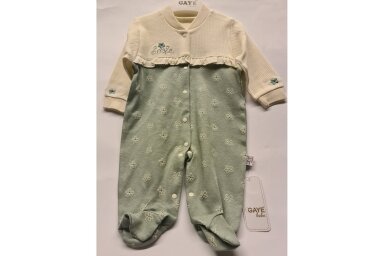 Baby Rompers SMILE Dust Green Baby Rompers SMILE Dust Green