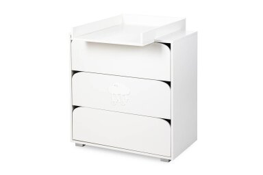 Chest of drawers Klupš NEL CLUOD, White Chest of drawers Klupš NEL CLUOD, White