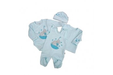 Baby Layette Set Newborn Baby Clothes Koala PARASOLKA 4 parts, 50 Blue Baby Layette Set Newborn Baby Clothes Koala PARASOLKA 4 parts, 50 Blue