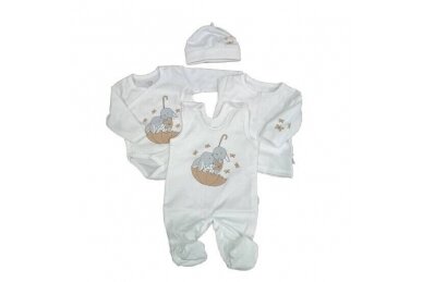 Baby Layette Set Newborn Baby Clothes Koala PARASOLKA 4 parts,50 Ecru Baby Layette Set Newborn Baby Clothes Koala PARASOLKA 4 parts,50 Ecru