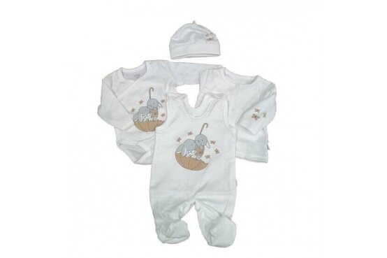 Baby Layette Set Newborn Baby Clothes Koala PARASOLKA 4 parts,50 Ecru Baby Layette Set Newborn Baby Clothes Koala PARASOLKA 4 parts,50 Ecru