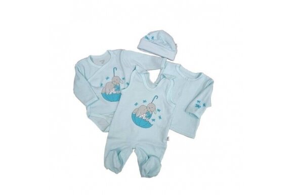 Baby Layette Set Newborn Baby Clothes Koala PARASOLKA 4 parts, 50 Blue Baby Layette Set Newborn Baby Clothes Koala PARASOLKA 4 parts, 50 Blue