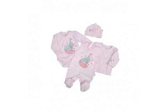 Baby Layette Set Newborn Baby Clothes Koala PARASOLKA 4 parts,56 pink Baby Layette Set Newborn Baby Clothes Koala PARASOLKA 4 parts,56 pink