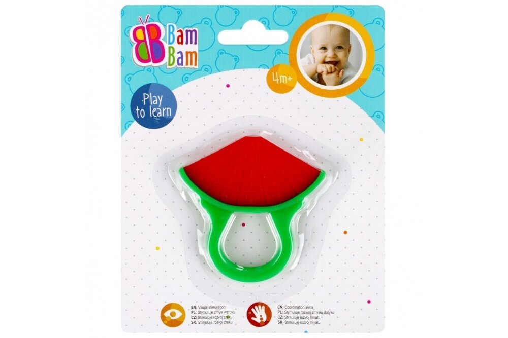 Teether Silicone BamBam WATERMELON 4 Teether Silicone BamBam WATERMELON 4