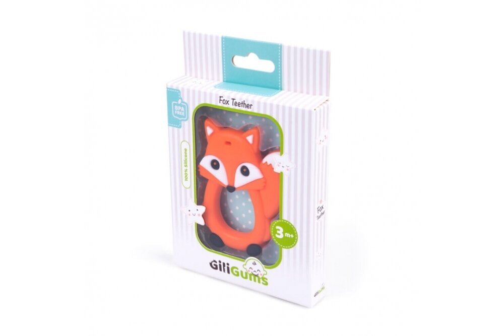 Teether Silicone GiliGums FOX 1 Teether Silicone GiliGums FOX 1