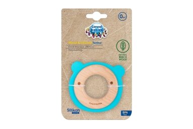 Canpol babies Wooden-Silicone Teether 80/304 Canpol babies Wooden-Silicone Teether 80/304