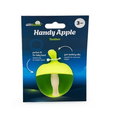 Kramtukas silikoninis GiliGums HANDY APPLE 3