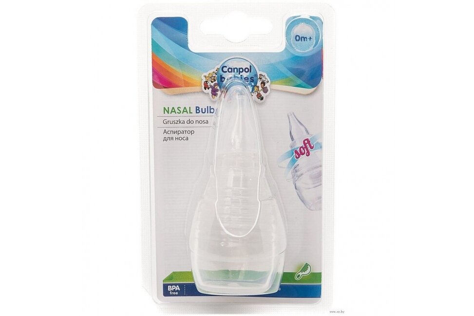 Silicon Nasal Bulb with Soft Tip Canpol 56/154 1 Silicon Nasal Bulb with Soft Tip Canpol 56/154 1