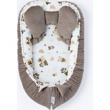 Kūdikio lizdelis-kokonas Belisima VELVET PETIT Brown Kūdikio lizdelis-kokonas Belisima VELVET PETIT Brown