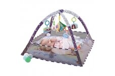 Multifunctional playmat with 18 balls Grey Forest