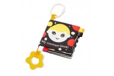 Educational cloth book with teether BabyOno MY CONTRAST BOOK