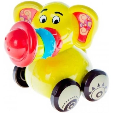 Lavinantis žaislas su ratukais BamBam ANIMALS ON WHEELS