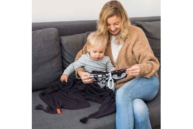 Educational cloth book with teether BabyOno BLACK&WHITE 8 Educational cloth book with teether BabyOno BLACK&WHITE 8