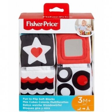 Мягкие сенсорные кубики Fisher Price GFC37 1