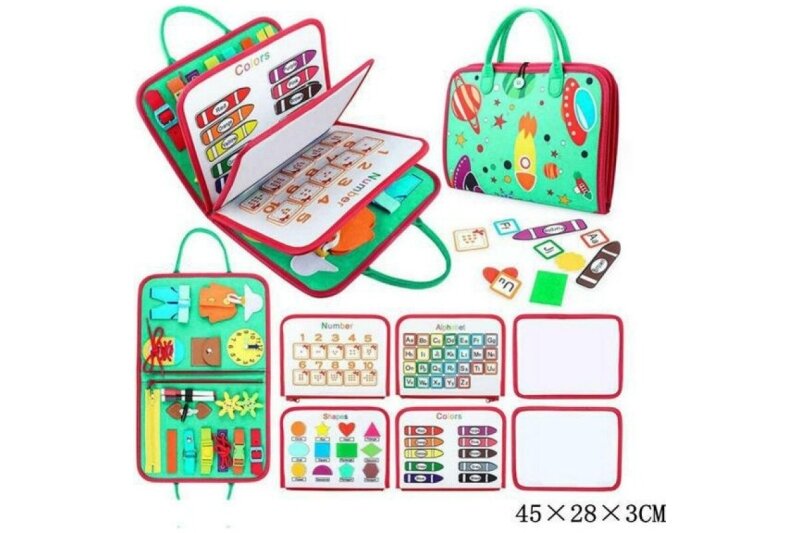 Montessori educational activity book GAZELO Green Montessori educational activity book GAZELO Green