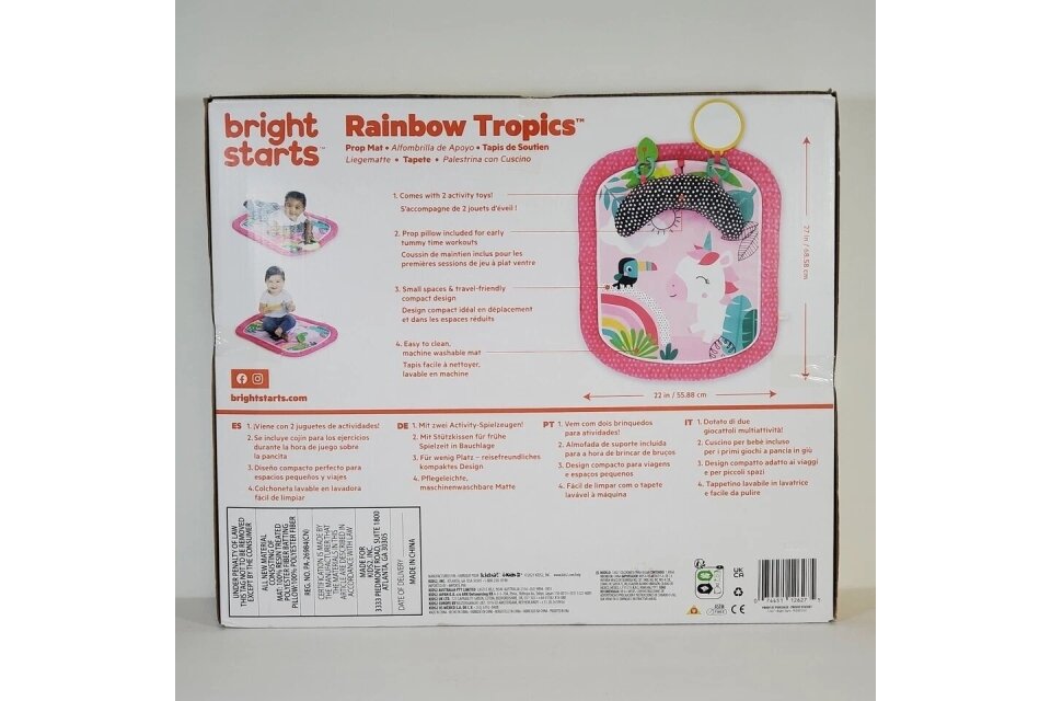 Baby Activity Mat Bright Starts RAINBOW TROPICS 2 Baby Activity Mat Bright Starts RAINBOW TROPICS 2