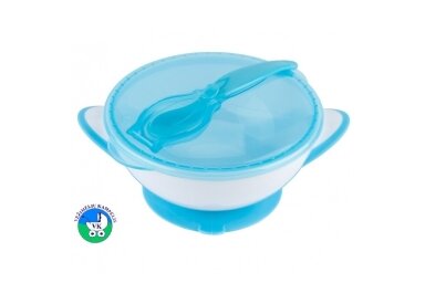 Suction bowl with spoon BabyOno 1063/01 Suction bowl with spoon BabyOno 1063/01