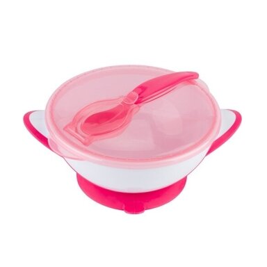 Мисочка с присоской и ложкой BabyOno 1063/02 Мисочка с присоской и ложкой BabyOno 1063/02