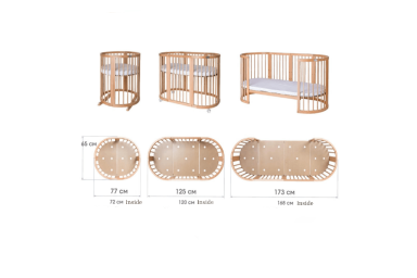 Convertible bed 9in1 INGVART SMART Natural+2 Mattresses Convertible bed 9in1 INGVART SMART Natural+2 Mattresses