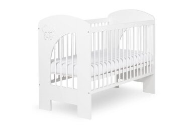 Baby cot Klupś NEL CLOUD White
