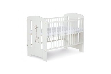 Baby cot Klupś Safari -ŽYRAFKA White Baby cot Klupś Safari -ŽYRAFKA White