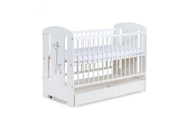 Baby cot Klupš Safari -ZYRAFKA with driwer Baby cot Klupš Safari -ZYRAFKA with driwer